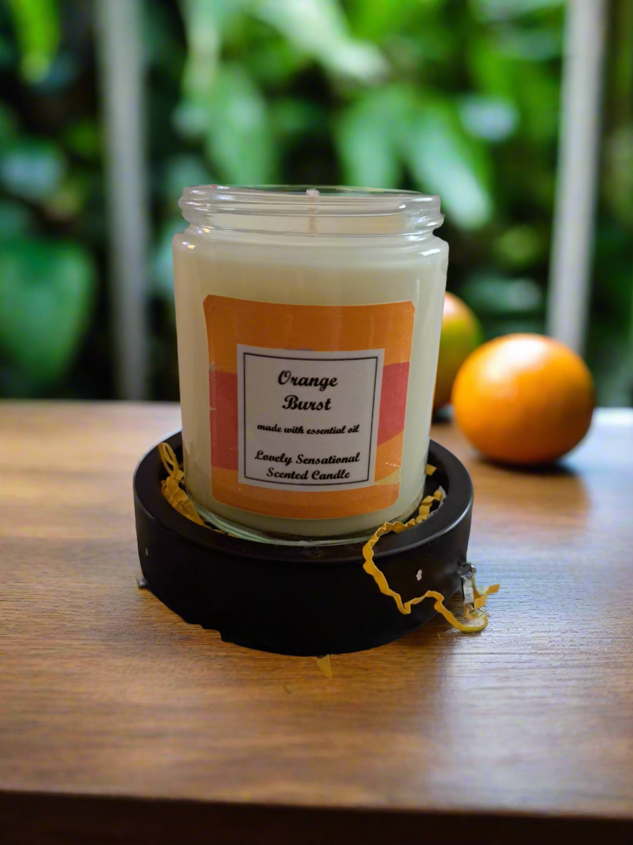 Orange Burst Candle